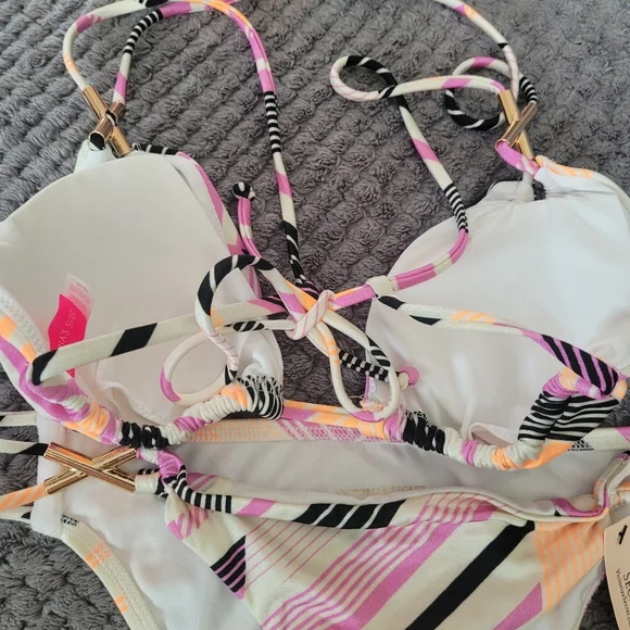 Stylish Multicolor Bikini Set - Picture 6 of 10